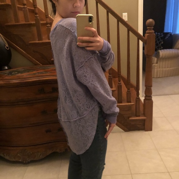 Free people lace oversized shirt - Picture 6 of 6